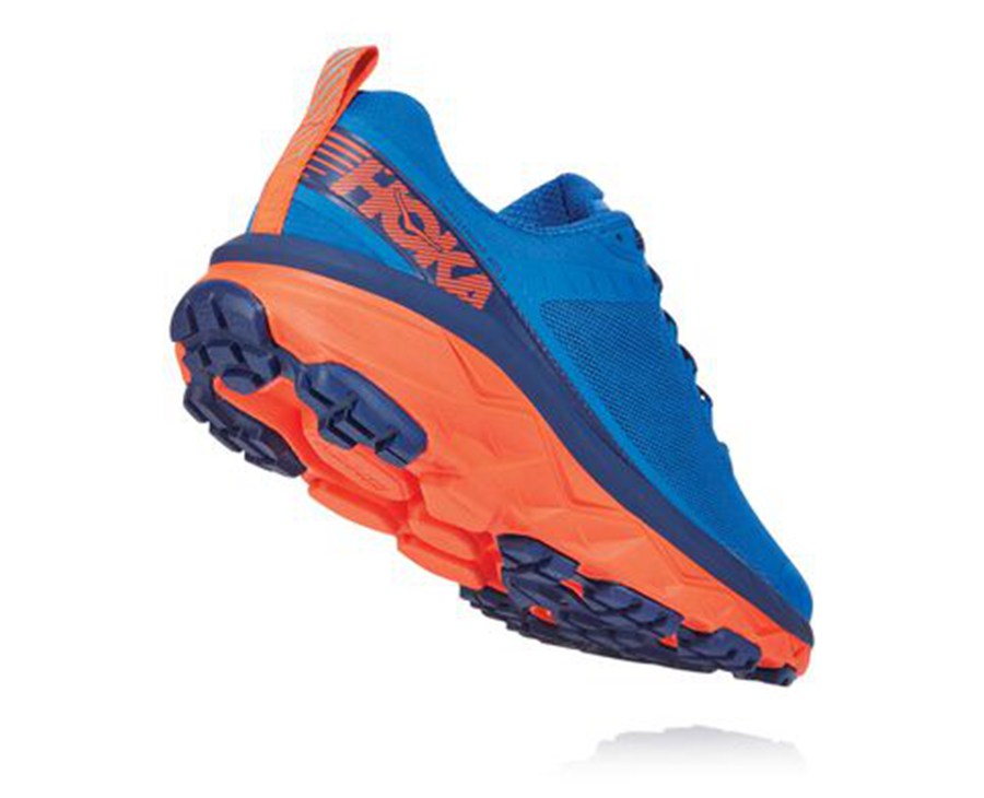 Hoka One One Mens Trail Shoes - Challenger ATR 5 - Blue - CSMJ36745